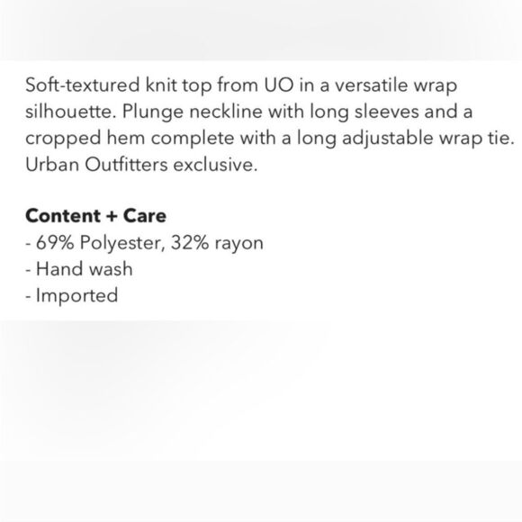 Urban Outfitters Two pcs popcorn knit wrap tops black and pink size L NWT - Picture 5 of 11